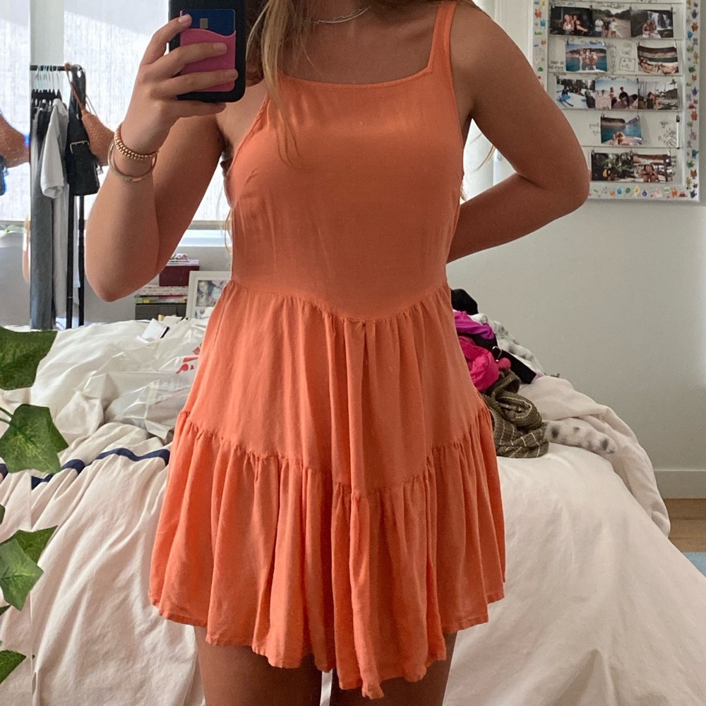 Coral roxy dress